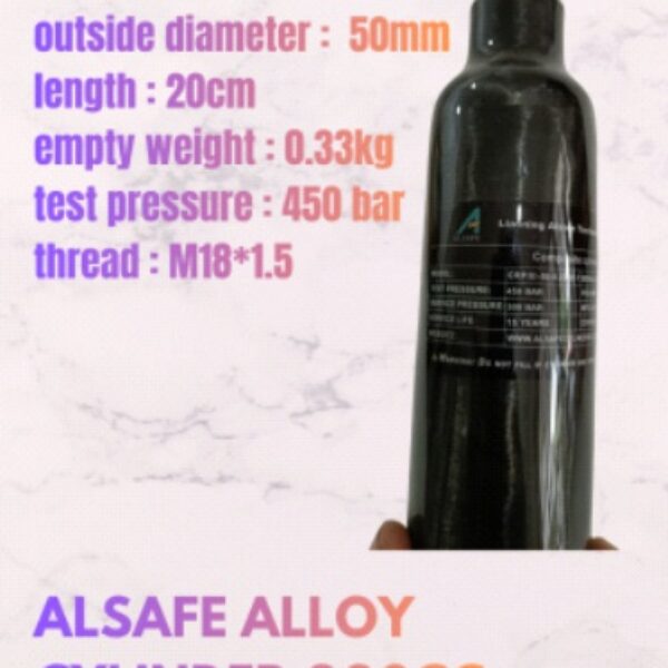 Tabung Alsafe komposit 220cc Drat M18
