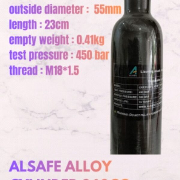 Tabung Alsafe komposit 360cc Drat M18